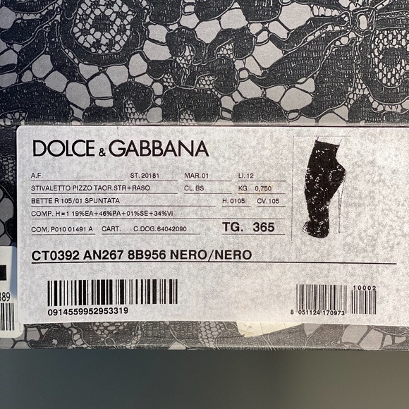 Dolce & Gabbana Scarpa Richelieu Pointy Shoe ๐NWOT๐ - Picture 13 of 14